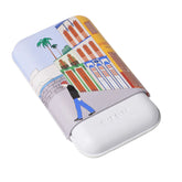 Elie blue CASA CUBANA CIGAR CASE "LE PARISIEN" - 3 CIGARS CALIBER 27