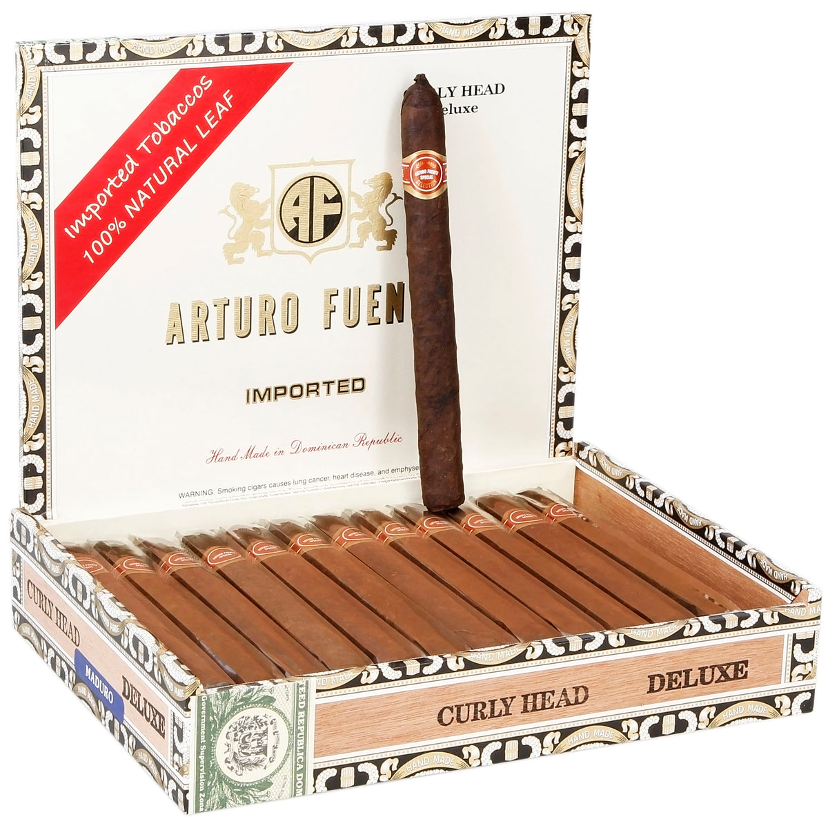 ARTURO FUENTE CURLY HEAD DE LUXE MADURO