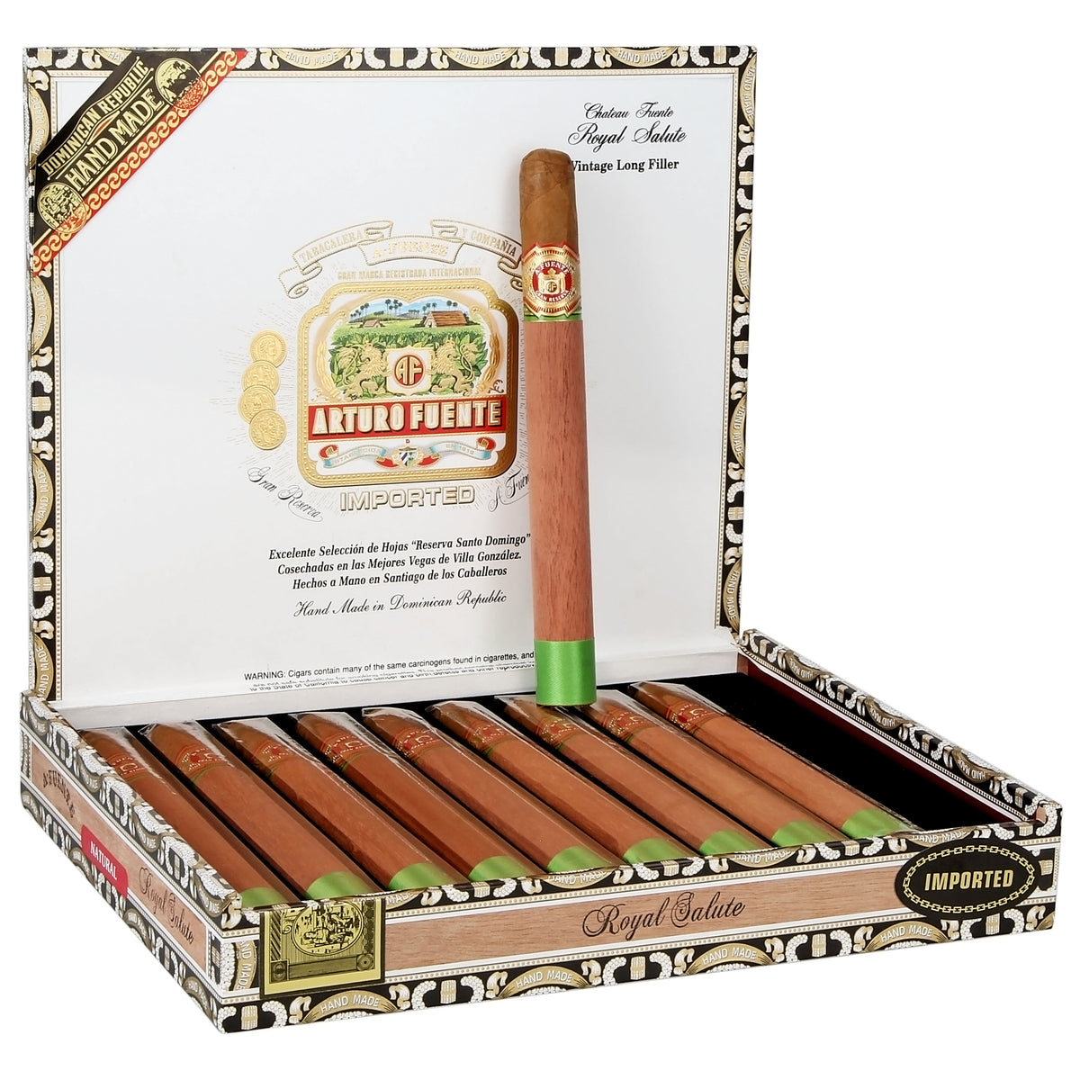ARTURO FUENTE CHATEAU FUENTE ROYAL SALUTE 10 CIGARS