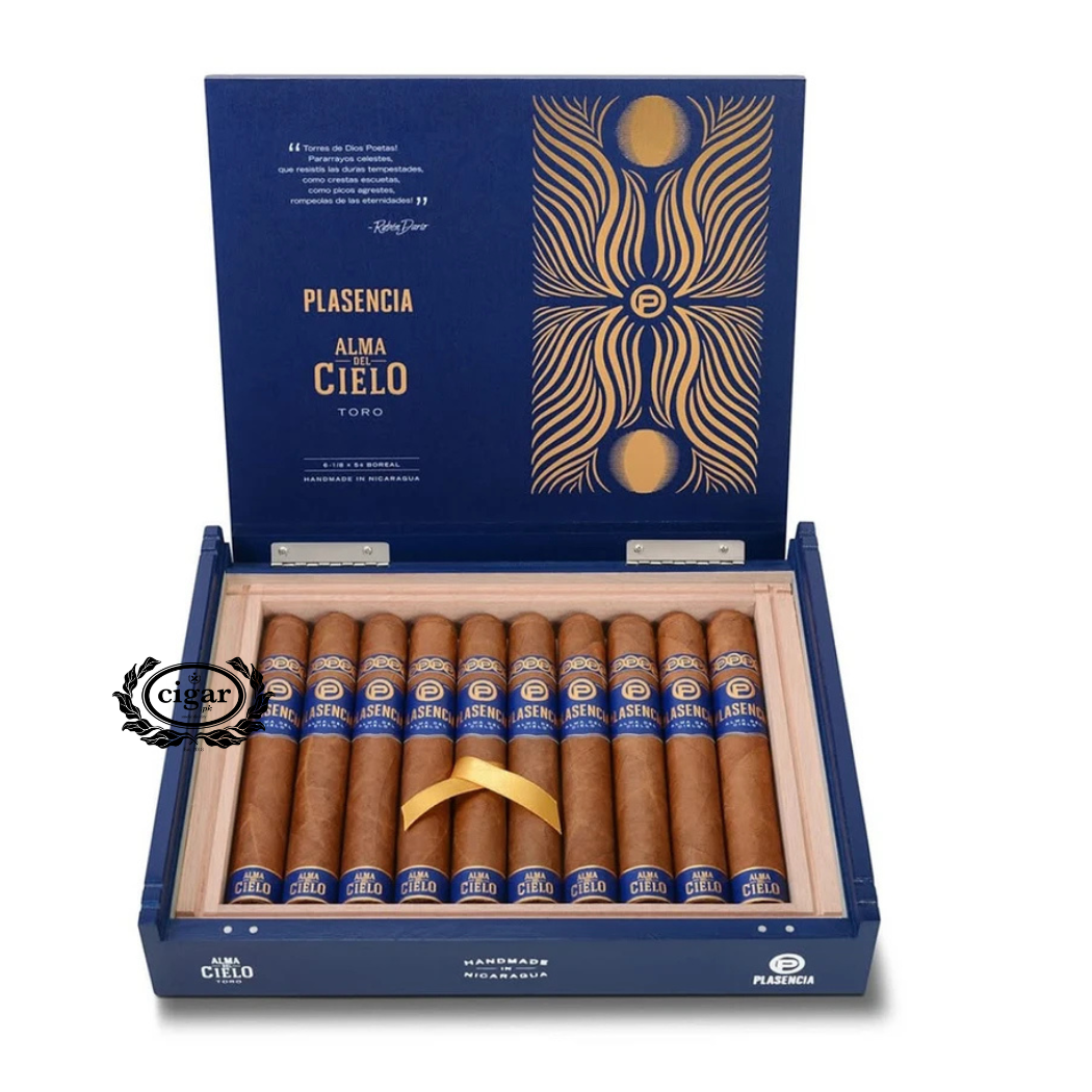 PLASENCIA ALMA DEL CIELO AMANECER HANDMADE NICARAGUAN 6x66 10 CIGARS