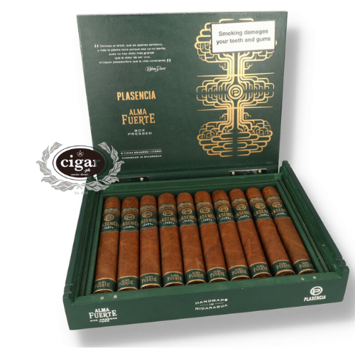 PLASENCIA ALMA FUERTE EDUARDO NICARAGUAN HANDMADE TORO NATURAL 10 CIGARS
