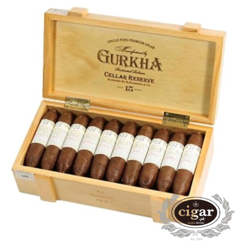 GURKHA CELLAR RESERVE 15 YEAR PERFECTO 20 CIGARS BOX