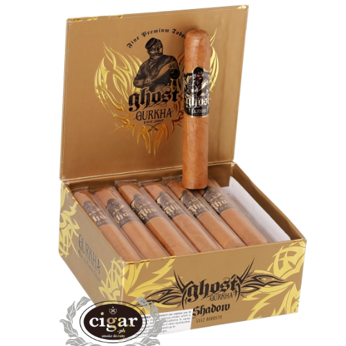 GURKHA GHOST GOLD SHADOW NATURAL ROBUSTO 21 CIGARS BOX