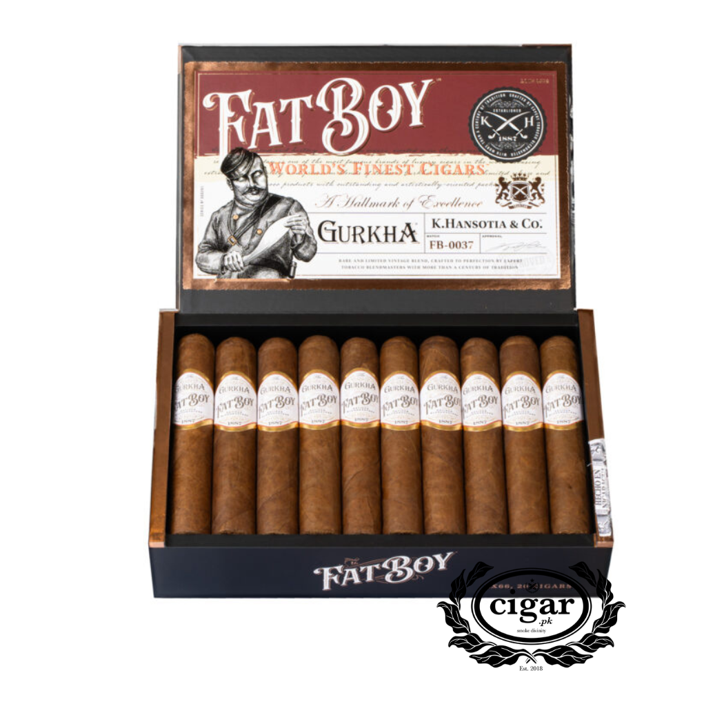 GURKHA FAT B0Y HABANO 1887 ROBUSTO 20 CIGARS BOX