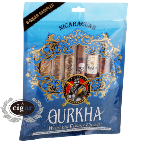 GURKHA NICARAGUA BLUE SAMPLER PACK 6 CIGARS