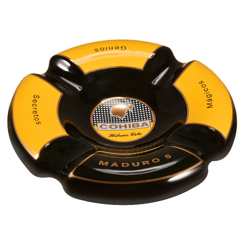 Cohiba Four Cigars Ashtray Black Maduro