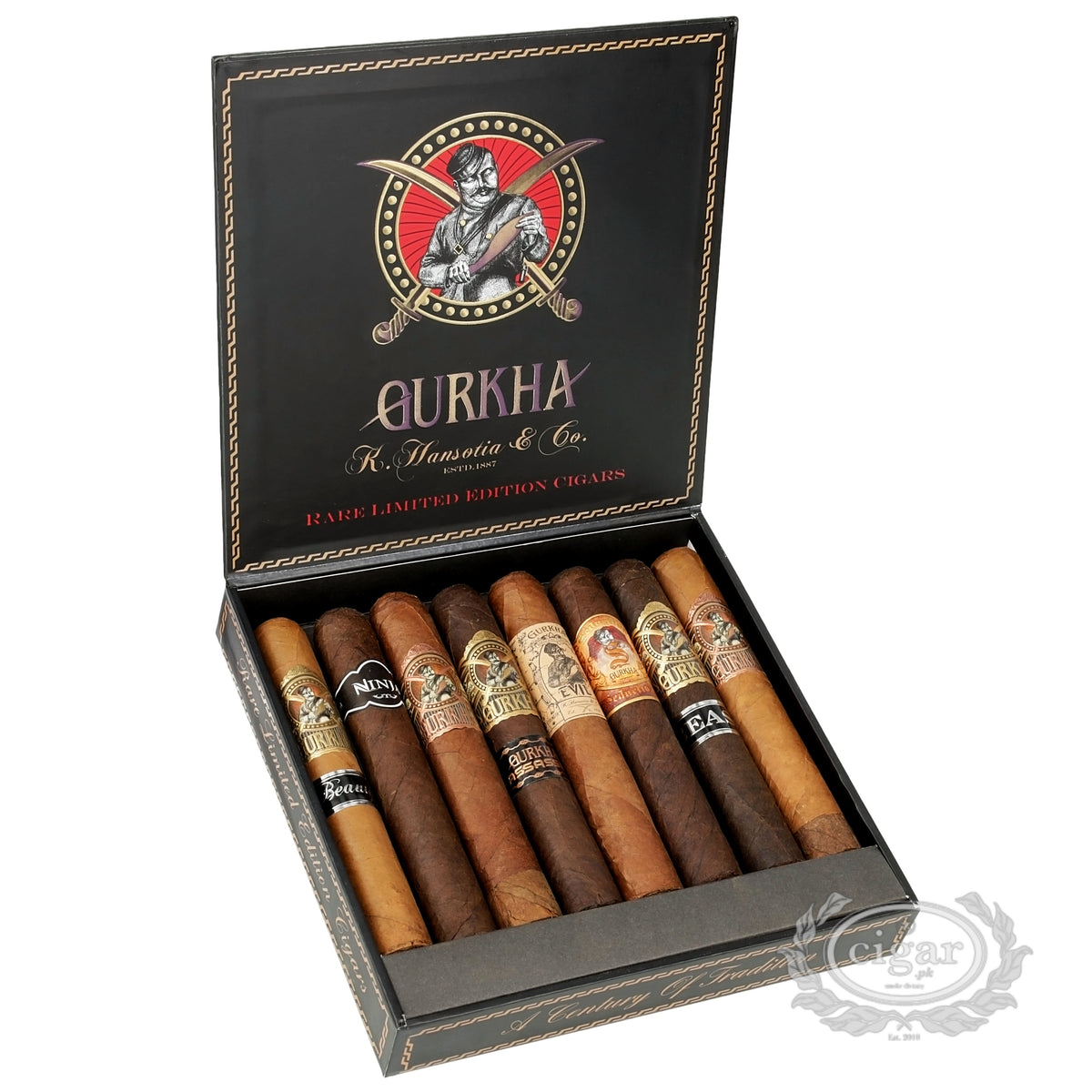 GURKHA RARE LE GODZILLA SAMPLER 8 CIGARS