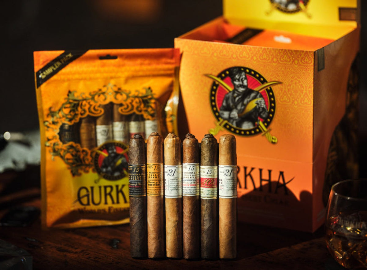 GURKHA CELLAR RESERVE YELLOW TORO SAMPLER 6 CIGARS