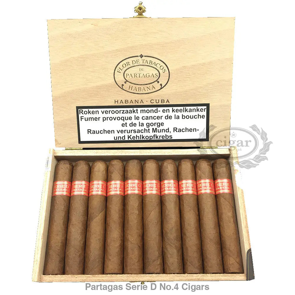 Partagas Serie D No.4 Cigars 10 Cigars Box