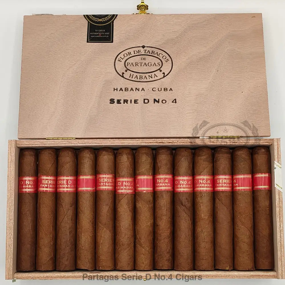 Partagas Serie D No.4 Cigars 25 Cigars Box